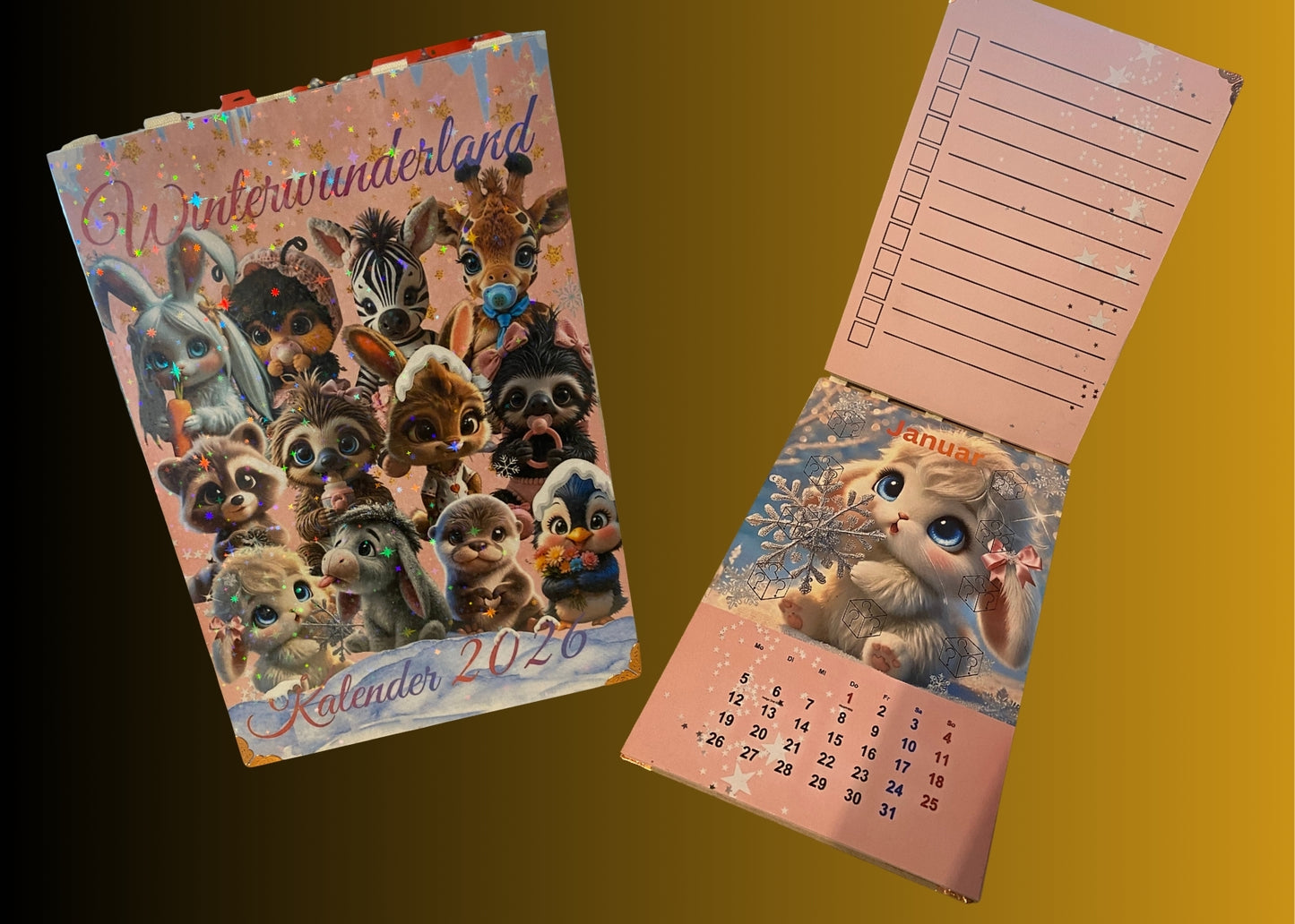 Süßer Kalender für 2026 zum Sparen