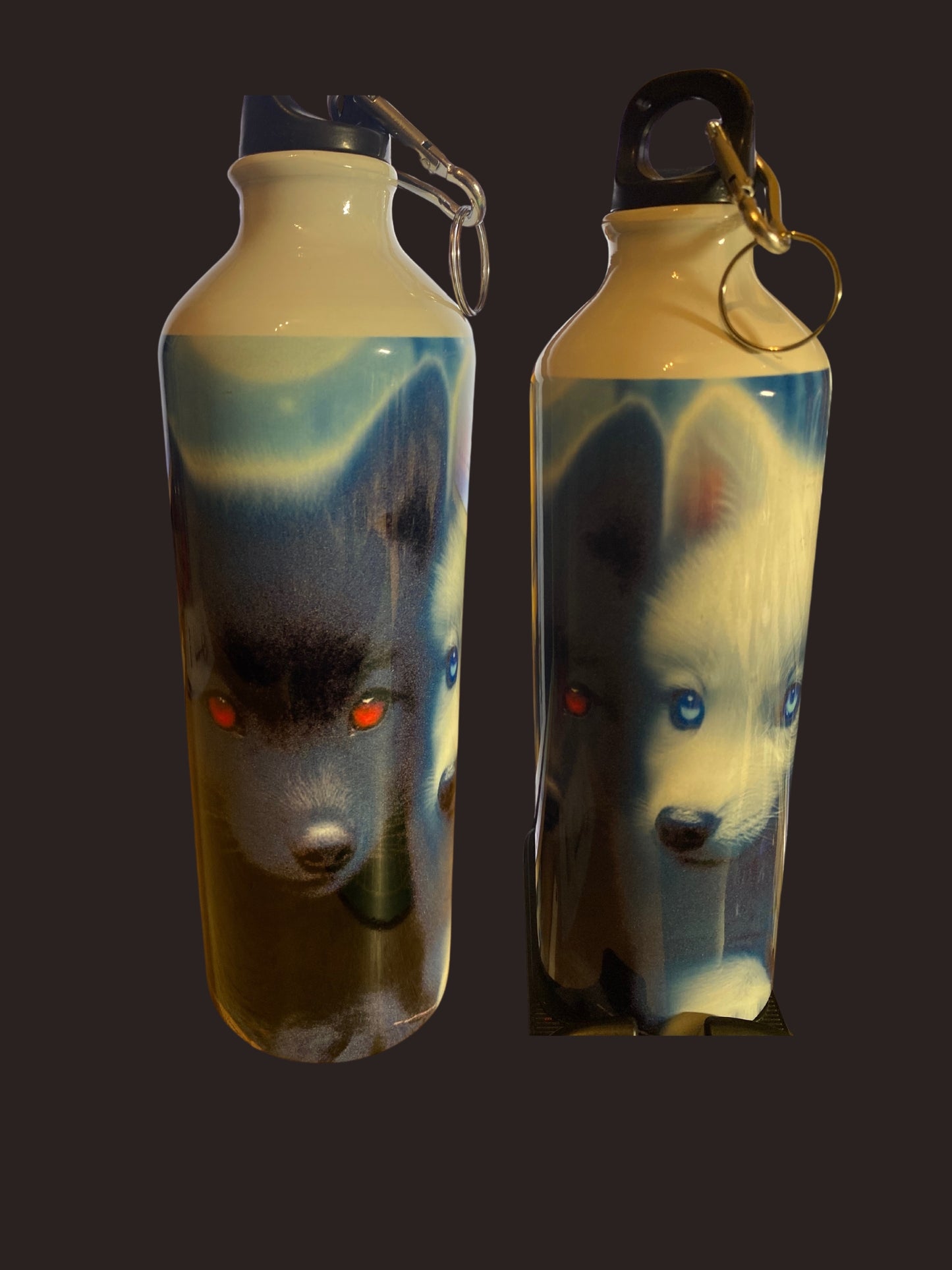 Die Süßen Wölfe auf der Flasche