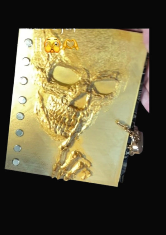 Halloween Binder in Gold aus dem 3 -D Drucker