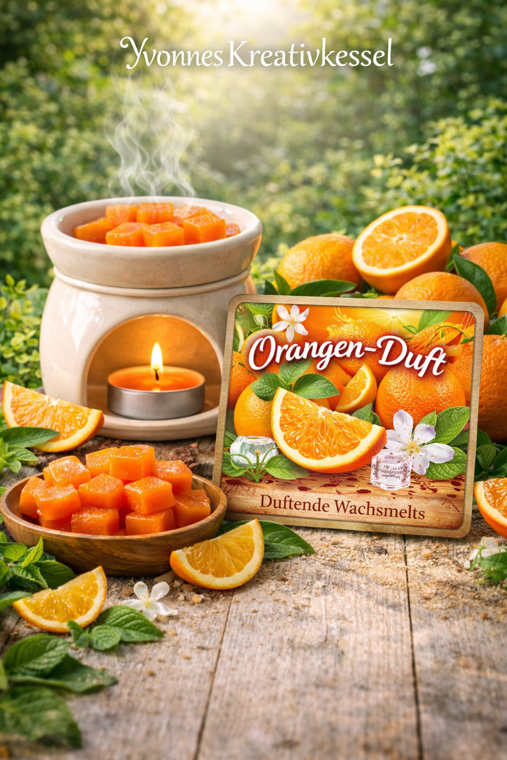 Orangen Wachsschmelz – handgemachte Duftmelts