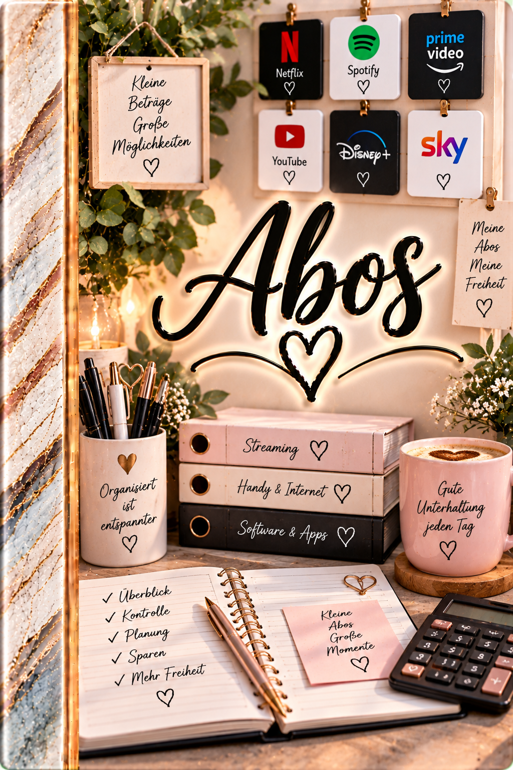 Personalisiertes Budget Binder Deckblatt A6/A5 – Wunschmotiv & Name