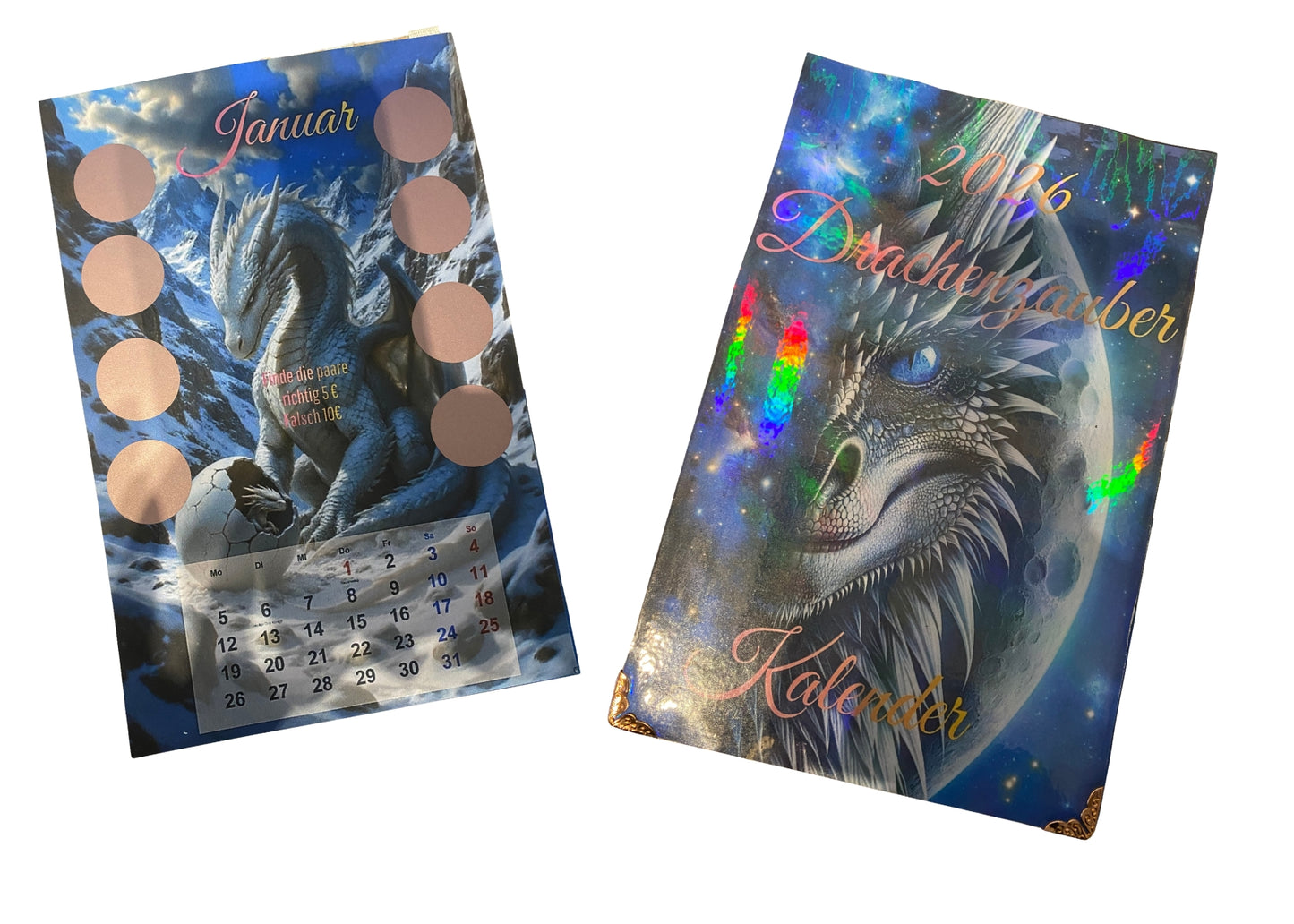 Drachenzauber Kalender mit Sparanlage für 2026